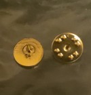 Key Club International Kiwanis Gold Plated   Enamel Lapel Pin - Original 9 16 