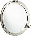 24 canal Boat Porthole Mirror Nickel Finish Ship Window Wall Decorative Design