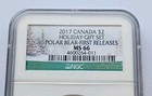 2017  2 Polar Bear Toonie  Ngc Ms 66 -  First Releases - Holiday Gift Set