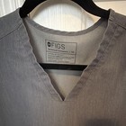 Figs Technical Collection Women s Gray Scrub Set V-neck Top Jogger Pants