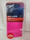 Speedo Adult Solid Silicon Latex Free Swim Cap  Pink  Ages 15 