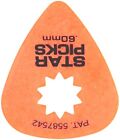 Everly Star Guitar Picks 12 Pack  60mm Orange