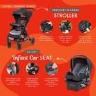 Baby Trend Passport Seasons Travel Stroller With Ez-lift Infant Car Seat  Black