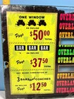 Vintage Overland Casino Slot Machine Glass Bottom Panel