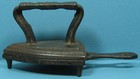 Authentic Old Iron   Matching Trivet Cast Iron  A Beautiful Pair T155
