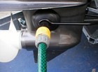 Boat  Outboard Universal Round Ear Muff Motor Flusher   Lower Unit  Drive Flush