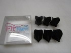 6 Pack Cosmo Darts Fit Flight  Standard Dark Black Free Shipping