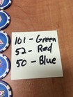 Las Vegas Casino Style Clay Poker Chips Souvenir Lot Of 203