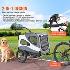 Pet Bicycle Trailer   Stroller Dog Cat Bike Carrier 100 Lb Water Resistant