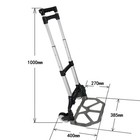 Portable Black Aluminium Folding Luggage Cart hand Trolley Strong Sturdy Design