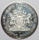 1972 Uk Silver Wedding Anniversary Medal Queen Elizabeth