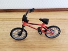 Dollhouse Miniature Mountain Bike Bicycle Red   Black 1 12 Scale Moveable