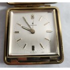 Vintage Junghans Travel Alarm Clock Tested Made In Germany Pre-owned