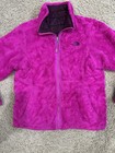 The North Face Reversible Puff  fleece Pur hot Pink Jacket   Girls Size L 16-18