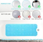Baby Bath Mat Non Slip Extra Long Bathtub Mat 40 X 16 Inch W 200 Suction Cups