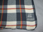 Vintage Iberia Airline Spain Plaid Cabin Blanket Logo Paduana Travel Couch Throw