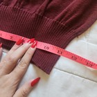 Vintage Lyle   Scott Burgundy Turtleneck Sweater Size Medium Retro Knit