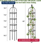 Garden Obelisk Trellis For Climbing Plants Outdoor 6 Ft Rose Bush Round Trellis
