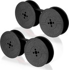 Universal Typewriter Ribbon Twin Spool Replacement Pack - Black Ink  2 Pcs 
