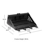 Titan Attachments Mini Skid Steer 3 5ft Skeleton Rock Bucket With Bolt-on Teeth