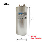 45 5 Uf 45   5 Mfd   6  Cbb65b Dual Run Start Round Capacitor 370v 440 Vac For   