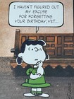 Vintage Hallmark Peanuts Lucy Happy Birthday Greeting Card W  Envelope 1952 Nos