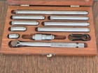 Vintage Lufkin Rule No  680b Inside Micrometer Set 1 1 2  - 12  W wood Case Usa