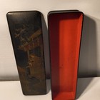 Antique Victorian Japanese French Lacquered Gold Gilt Glove Box 12  Length C1900