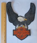 Harley Davidson Motorcycles New Black Up Wing Eagle 10 5    X 8    Embroidered Patch