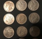 Morgan Silver Dollars Lot Of 12 Various Dates Listed In Description