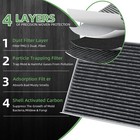 2x Cf12157 Cabin Air Filter For Toyota Rav4 Camry Corolla Highlander Lexus