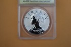 2017-p Reverse Proof 225th Ann  American Liberty Silver Medal 1oz Anacs Rp70