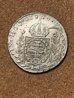 Brazil Empire Pedro I 1824 960 Reis Silver Coin 0 917 Fine Km 337