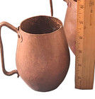 Set Of 4 Antique Arts   Crafts Hand Hammered Copper Tankard Cups Mugs  2