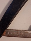 Campbell Vintage Straight Razor With Black Handle Collectible Barber Tool