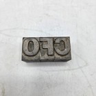 Antique Letterpress Type Blocks 1  Lead Alloy Cfo Ht Eo O H Printer s Type Lot