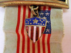 Spanish American War Veterans Medal - Uswv - U s  Flag Shield -u s  Army Captain