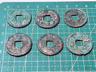Lot 6 Pcs Ancient China Coins Qing Yuan Tong Bao                Southern Song Dynasty