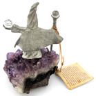 Spoontiques Pewter Wizard On Amethyst