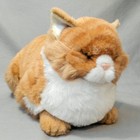 Applause Avanti Sleeping Cat Plush 15  Orange Tabby Lying Down Vintage Soft Toy