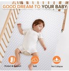 Crib Mattress  52 x27 5  Dual Sided Memory Foam Toddler Mattressbreathable    