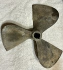 Vintage Bronze Boat Propeller  Three Blade  12 Inch Diameter  1 Inch Hub