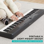 Mustar 88key Full Size Semi-weighted Digital Piano Electric Keyboard Stand pedal