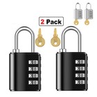 2pcs 4 Digit Combination Padlock Travel Luggage Suitcase Bag Lock School Locker