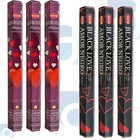 3-pack Hem Incense Sticks  20-stick Hex Packs  Made In India  Choose Your Scent