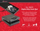 Hornady Alpha Elite Portable Lock Box For Guns     Black  10 25 X 8 X 2 75 Inches