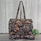 Vera Bradley Kensington Shoulder Bag Wallet Coin Purse Brown Paisley Fall Autumn