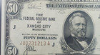 Series Of 1929 National Currency Bank Note Of Kansas City  50  fr-1880j  - Gem