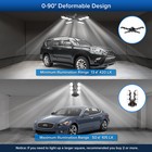 Sansi Led Garage Light 6000lm 400w Equiv  E26 Workshop Fixture Deformable Lamp