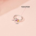 Neon Unicorn Size 3-5 Baby   Toddler   Kids Ring Enamel - Sterling Silver